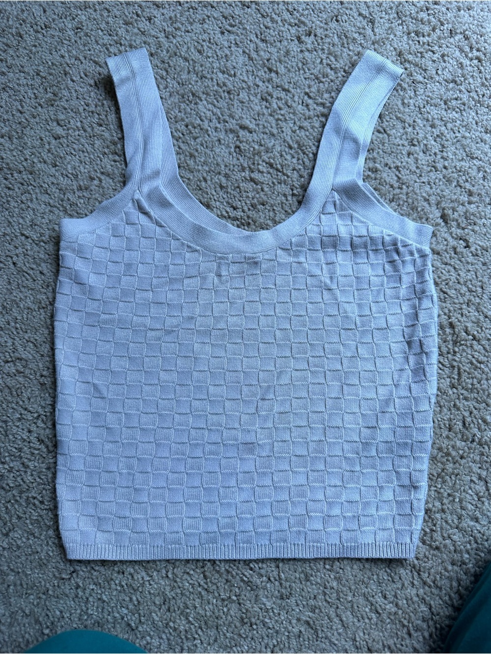 Abercrombie & Fitch White Textured Scoop Tank - Picture 2 of 4
